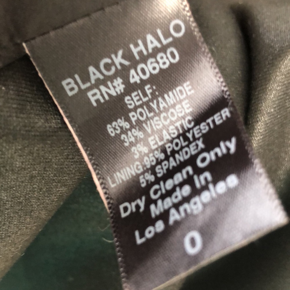 Black Halo mini dress. Never worn. - Picture 5 of 6